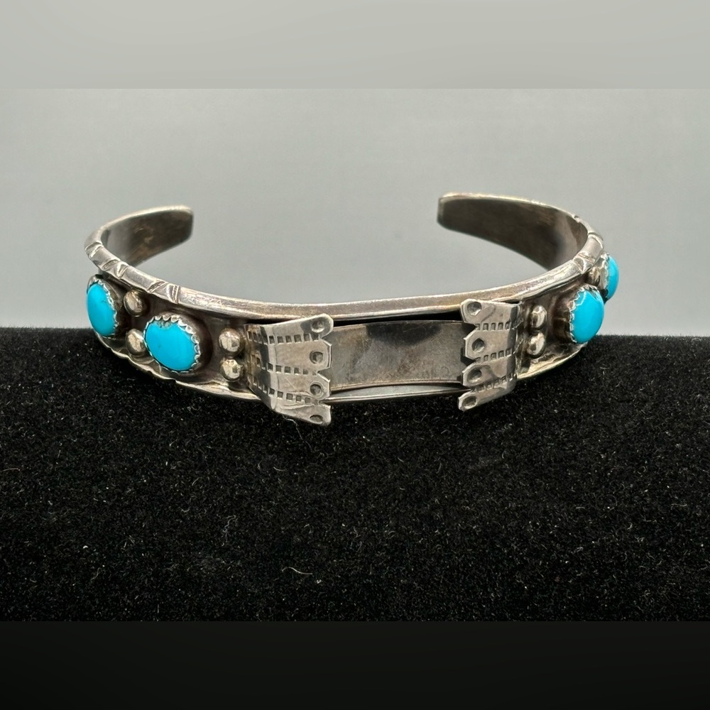 Silver and Turquoise Cuff Bracelet